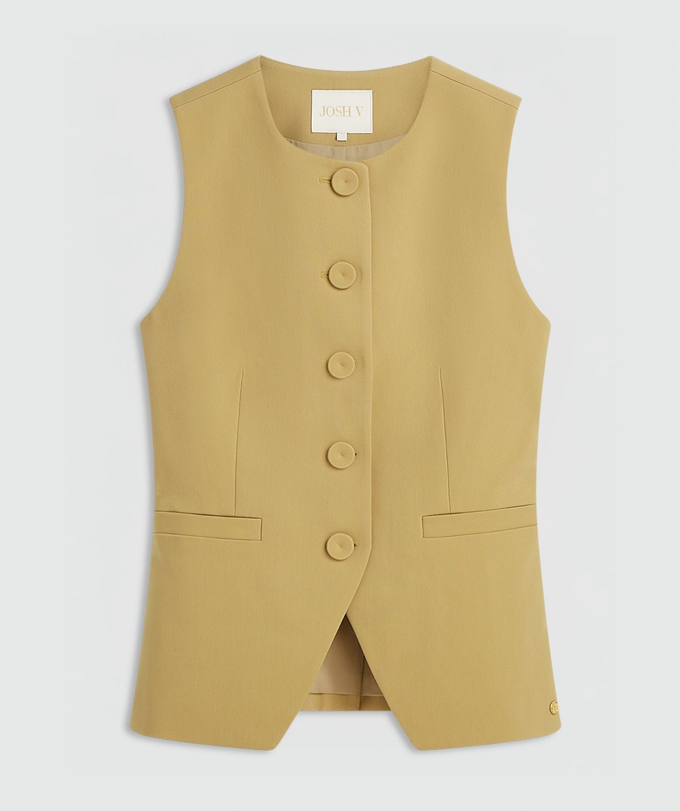 KIRO fitted gilet - mustard yellow