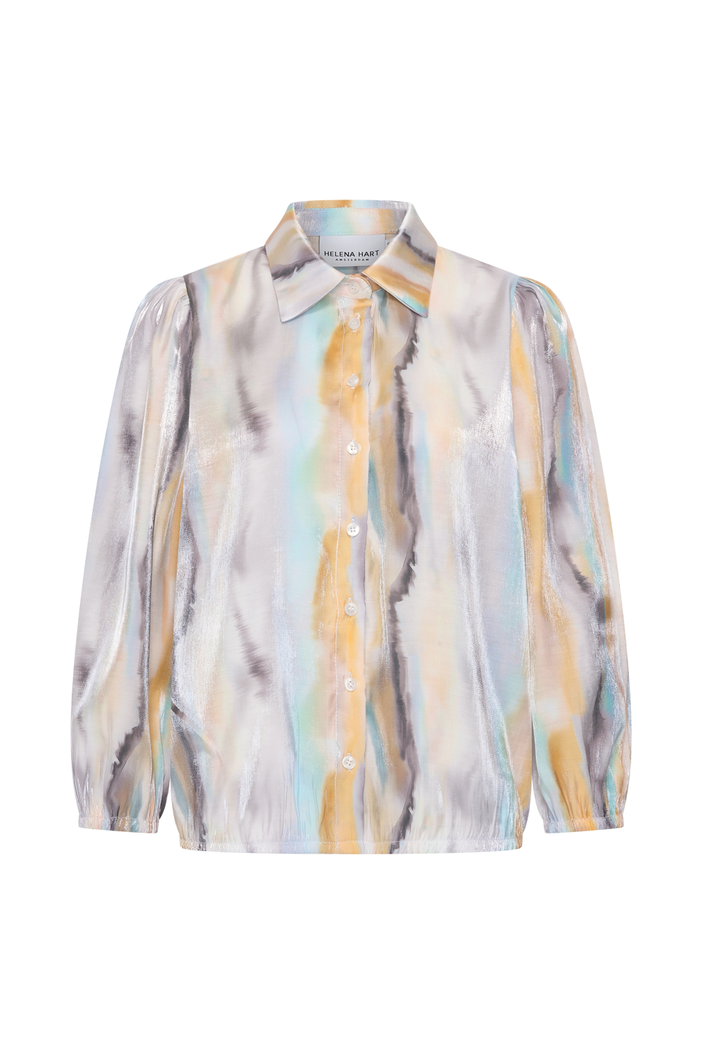7763- blouse plaza print
