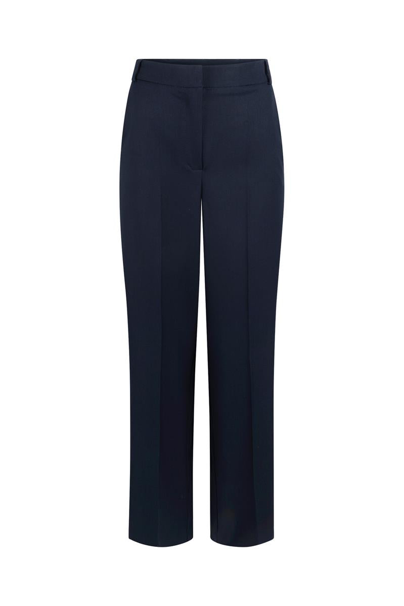 OLIVIA WIDE LEG PANTALON IN DONKERBLAUW