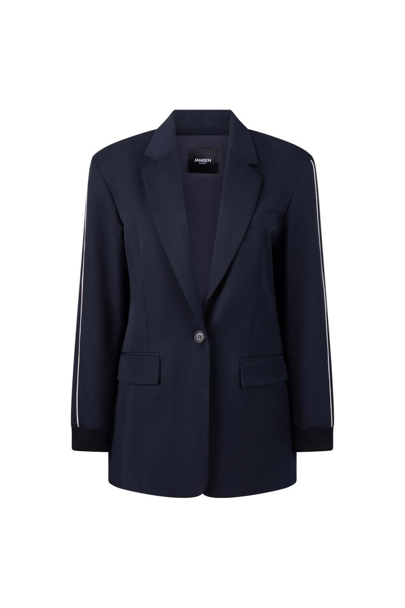 ODA LICHT OVERSIZED BLAZER IN DONKERBLAUW