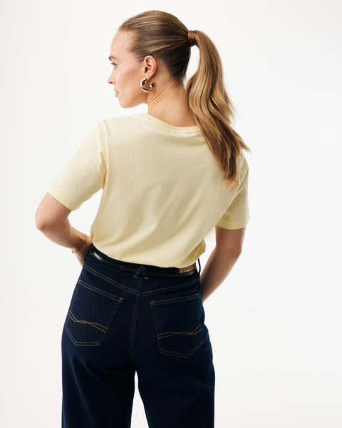 Clover logo t-shirt light yellow