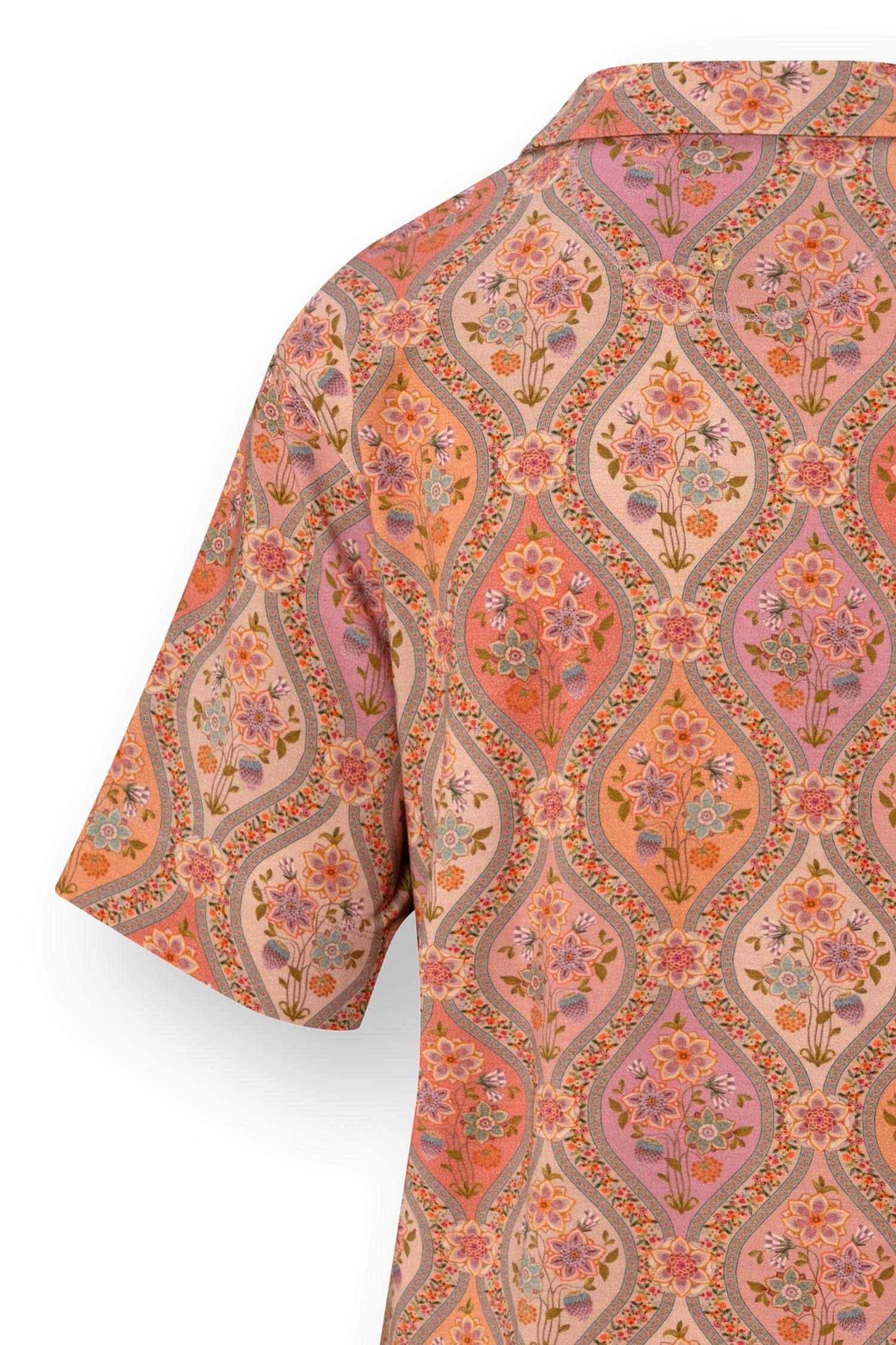 Flora Top Korte Mouw Ornamento