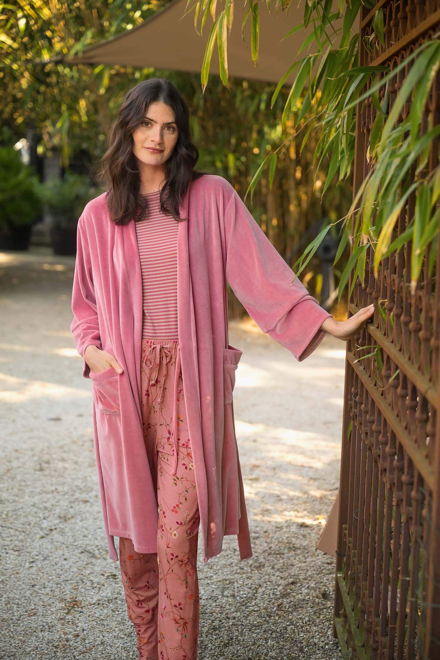 Trinity Top Mouwloos Little Sumo Stripe Roze