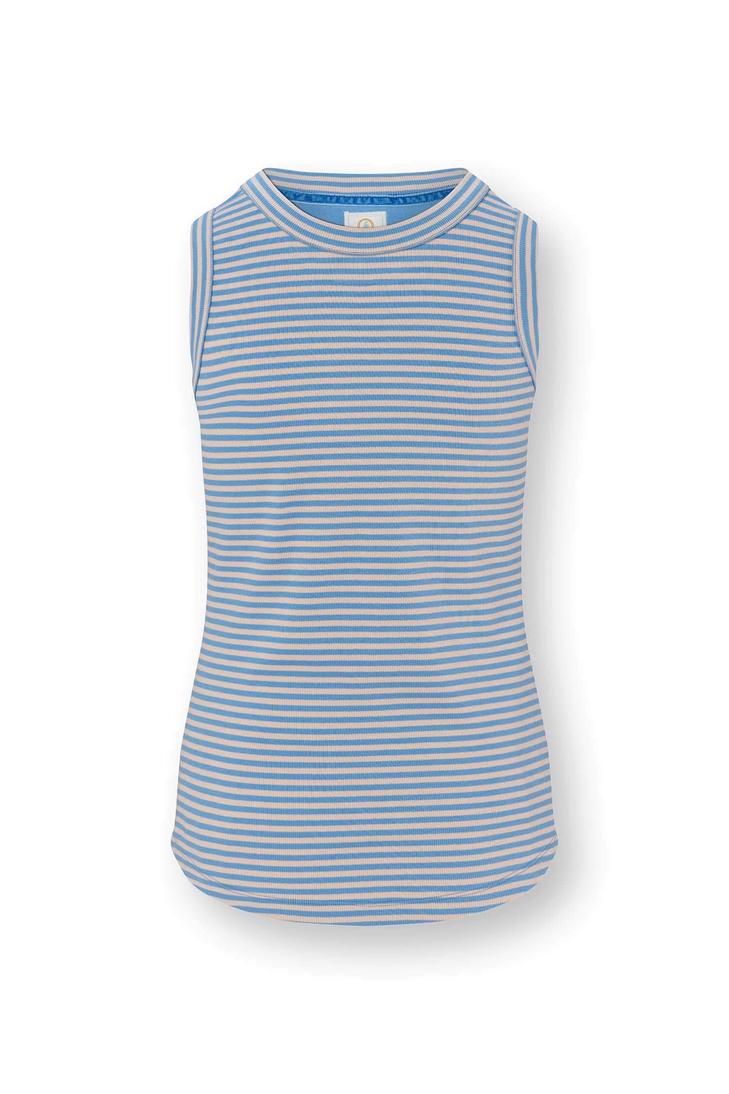 Trinity Top Mouwloos Little Sumo Stripe Blauw