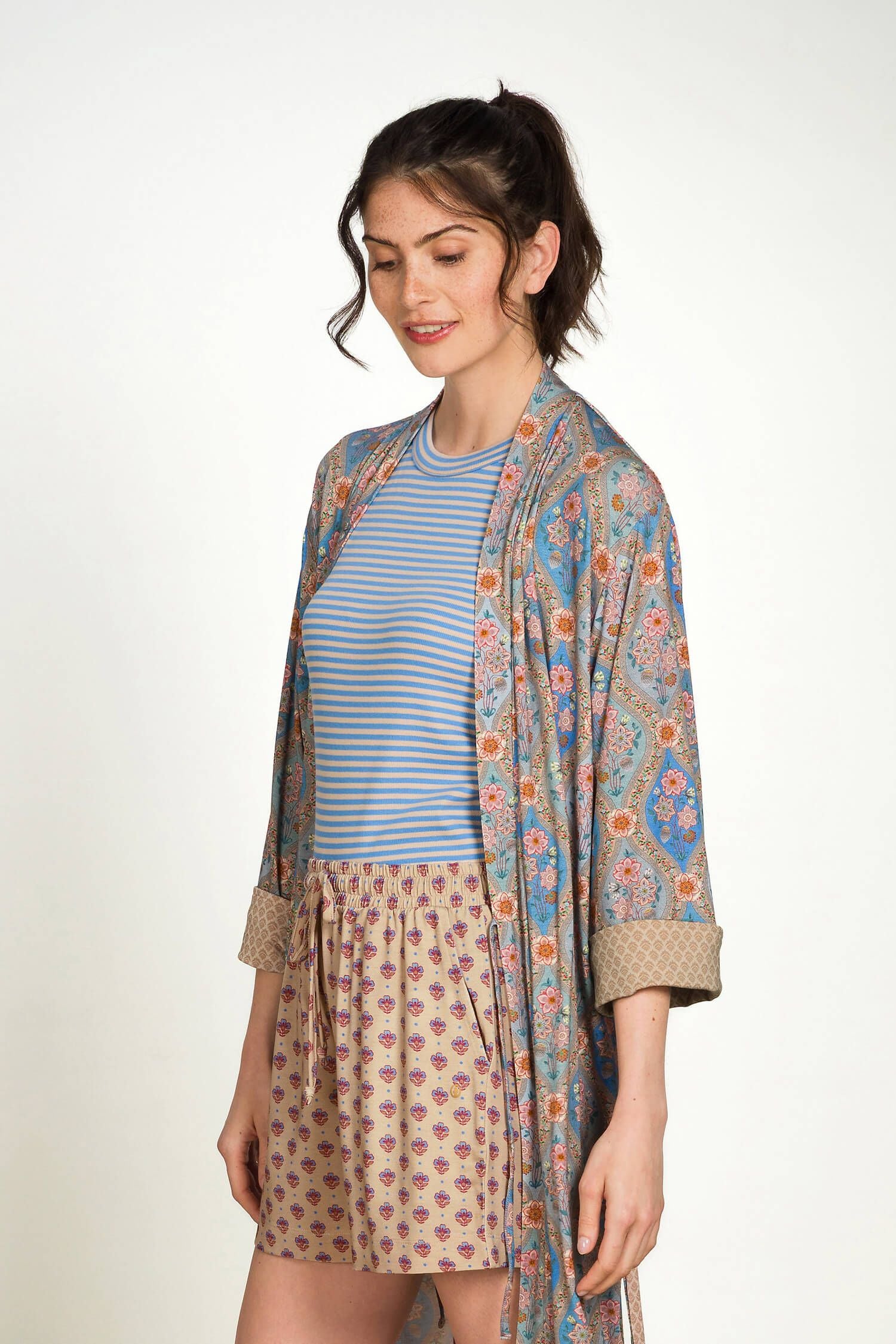 Trinity Top Mouwloos Little Sumo Stripe Blauw