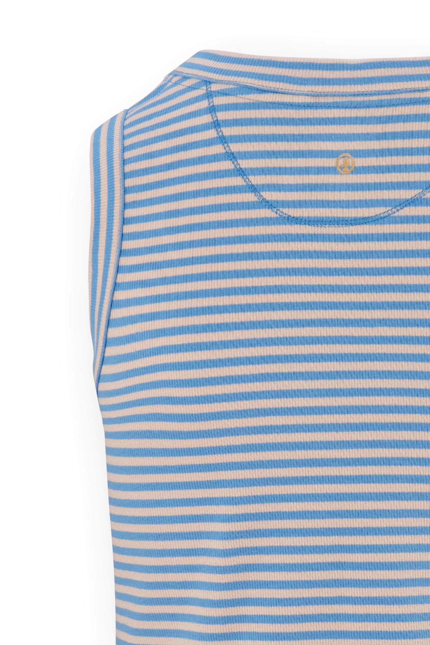 Trinity Top Mouwloos Little Sumo Stripe Blauw