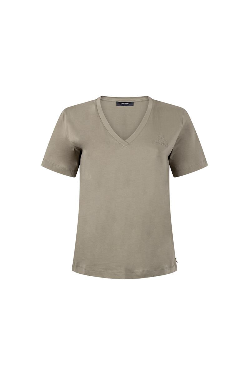 SUVI T-SHIRT IN LEGERGROEN