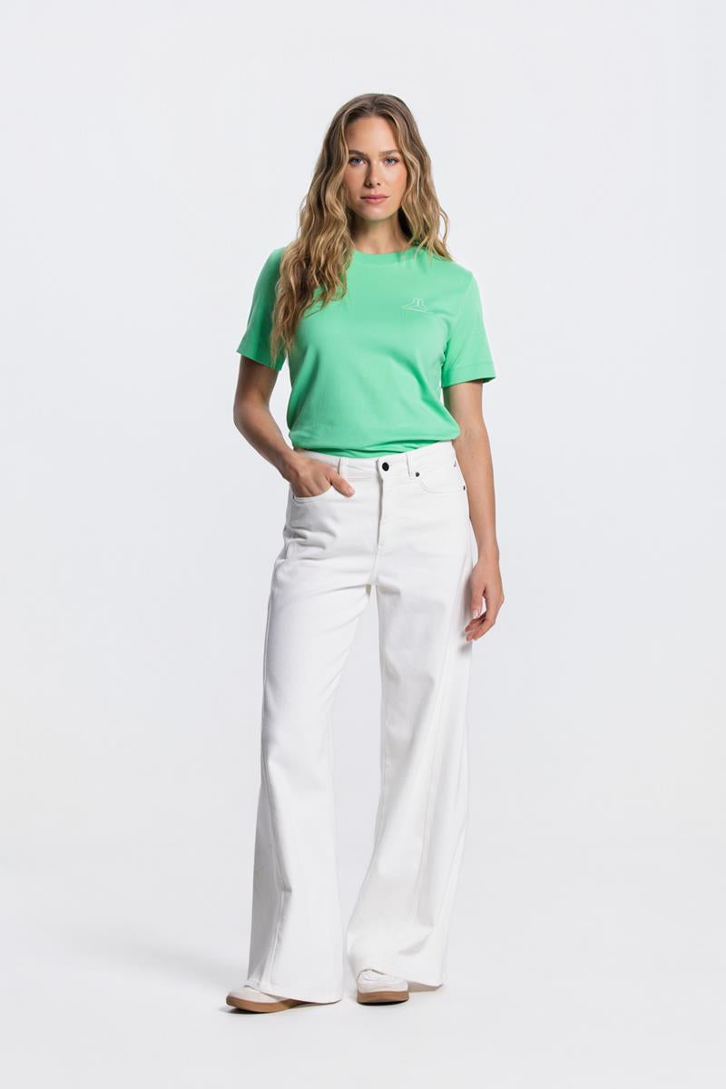 JONE WIDE LEG JEANS IN OFF WHITE