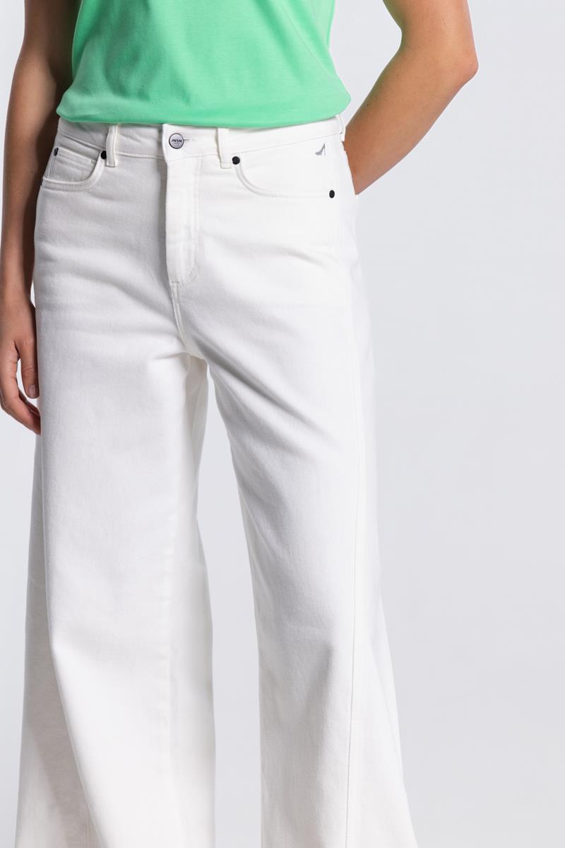 JONE WIDE LEG JEANS IN OFF WHITE