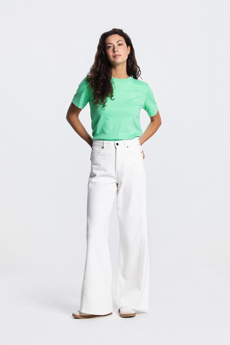 REBECCA LOGO T-SHIRT IN GROEN