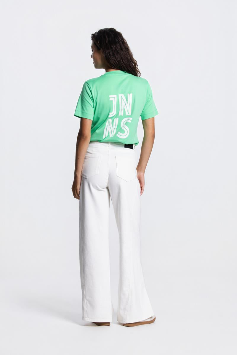 REBECCA LOGO T-SHIRT IN GROEN