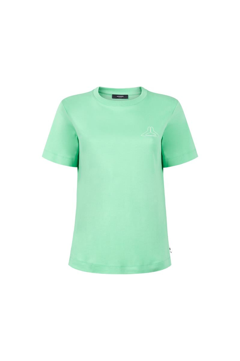 REBECCA LOGO T-SHIRT IN GROEN