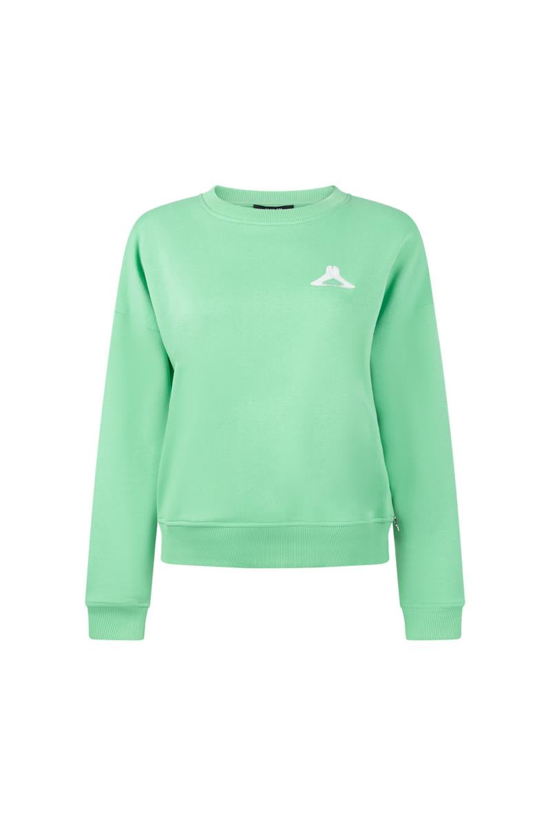 MURIEL LOGO SWEATER IN GROEN