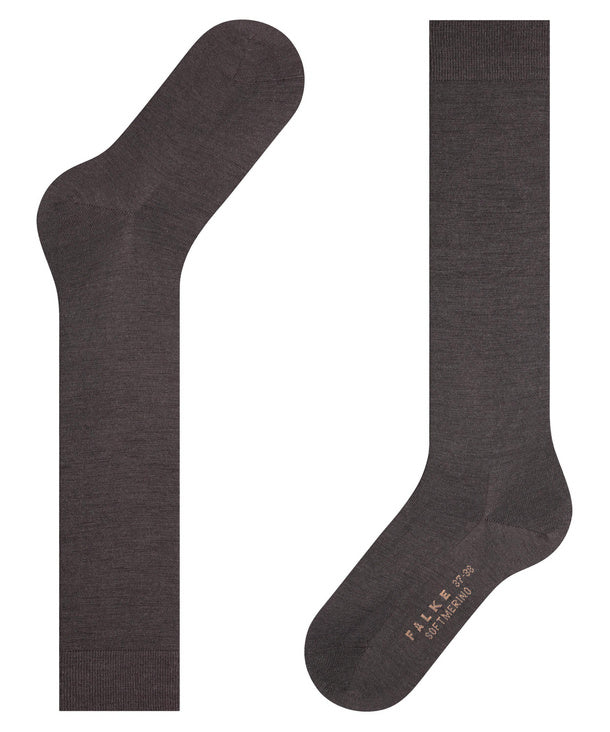 Falke Softmerino kniekous (47438, kleur 5239 dark brown)