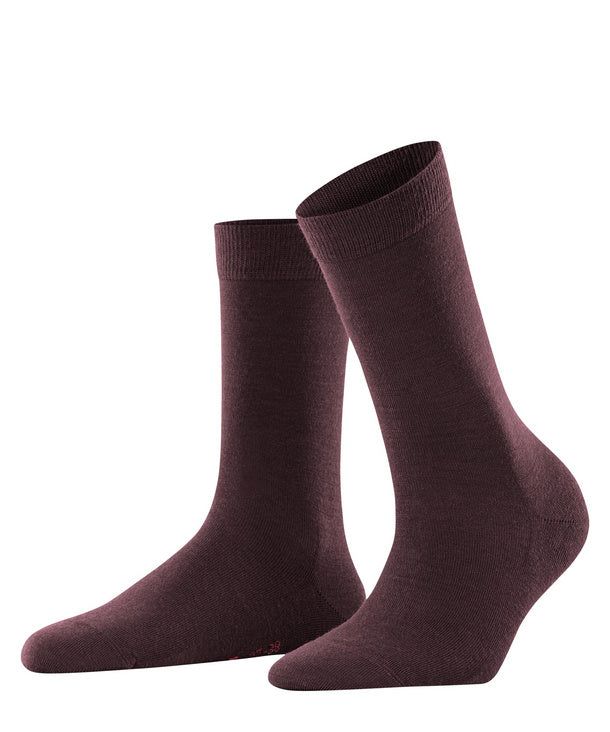 Falke Softmerino Sok (47488, kleur 8596 Bordeauxrood)