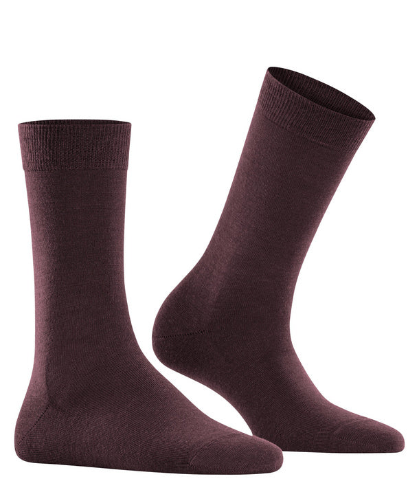 Falke Softmerino Sok (47488, kleur 8596 Bordeauxrood)