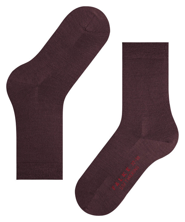 Falke Softmerino Sok (47488, kleur 8596 Bordeauxrood)