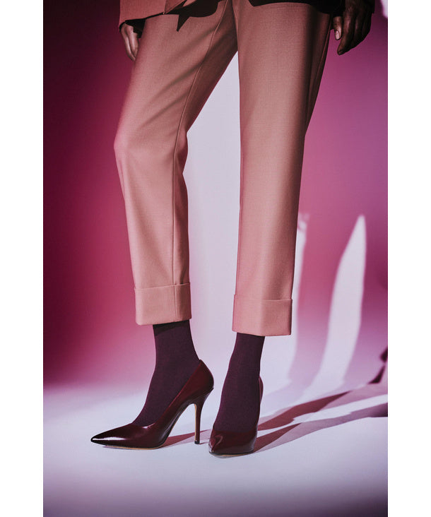 Falke Softmerino Sok (47488, kleur 8596 Bordeauxrood)