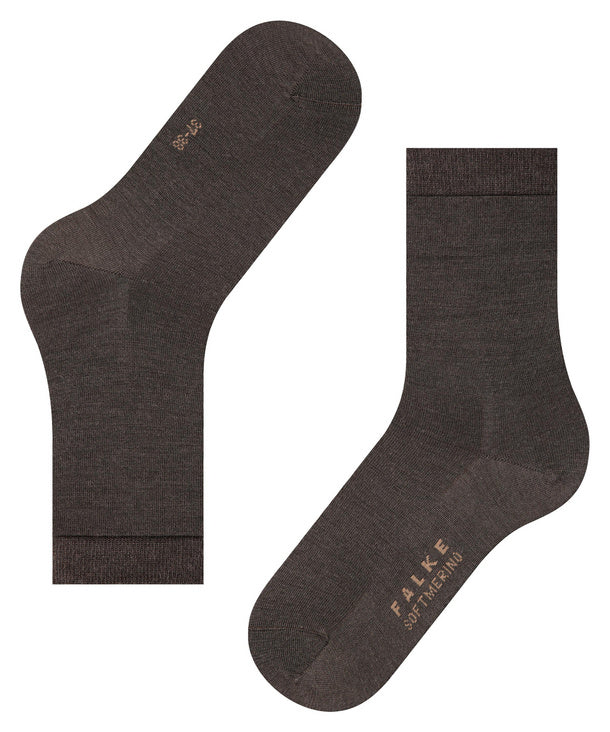 Falke Softmerino Sok (47488, kleur 5239 dark brown)