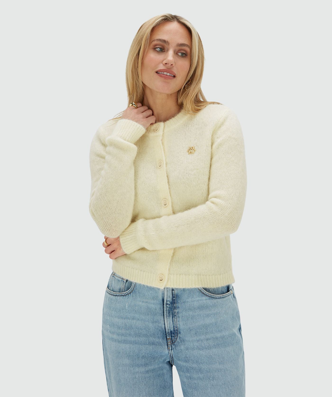 PAULINE regular fit vest - butter yellow