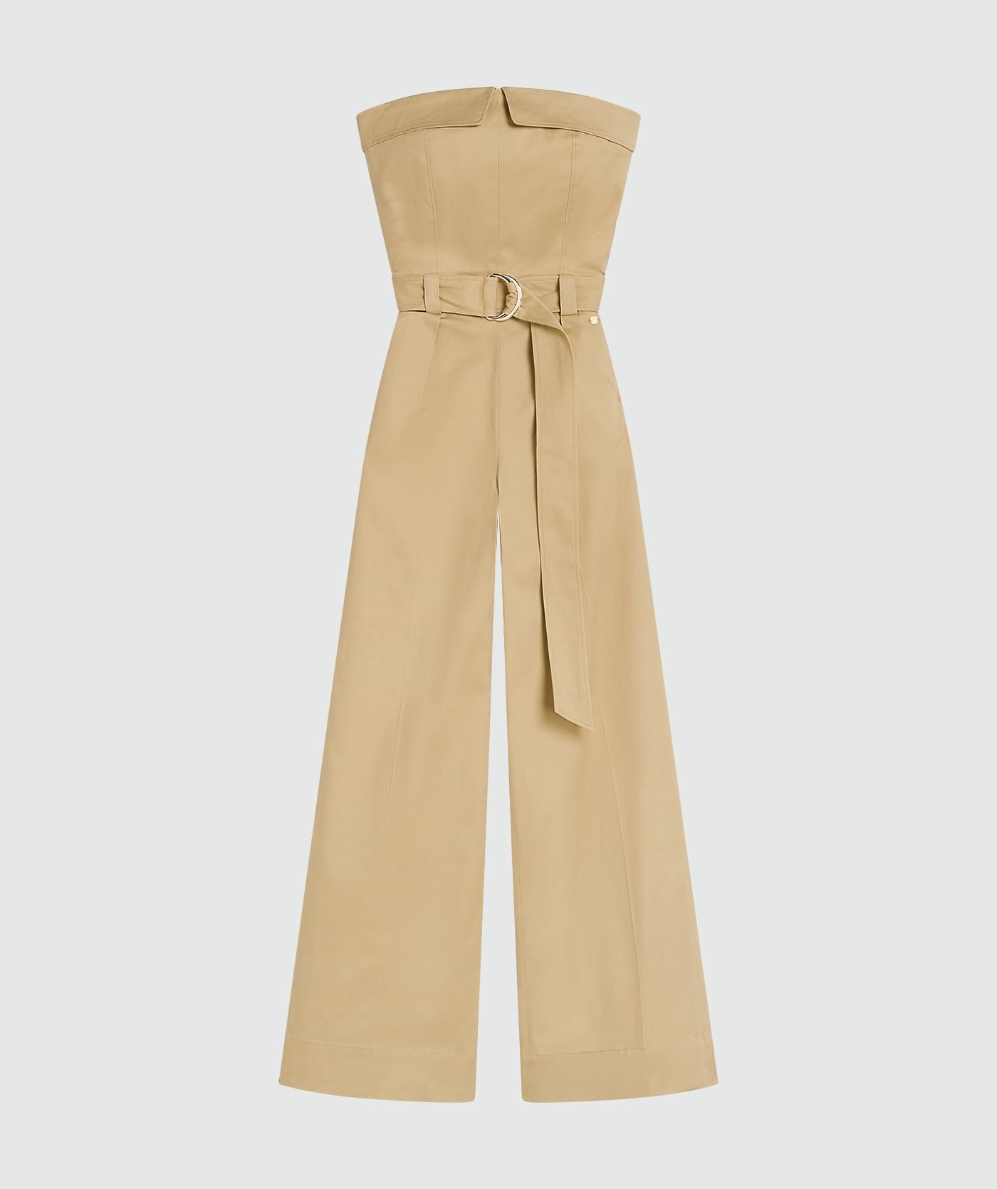 MYRA wide leg jumpsuit - light camel