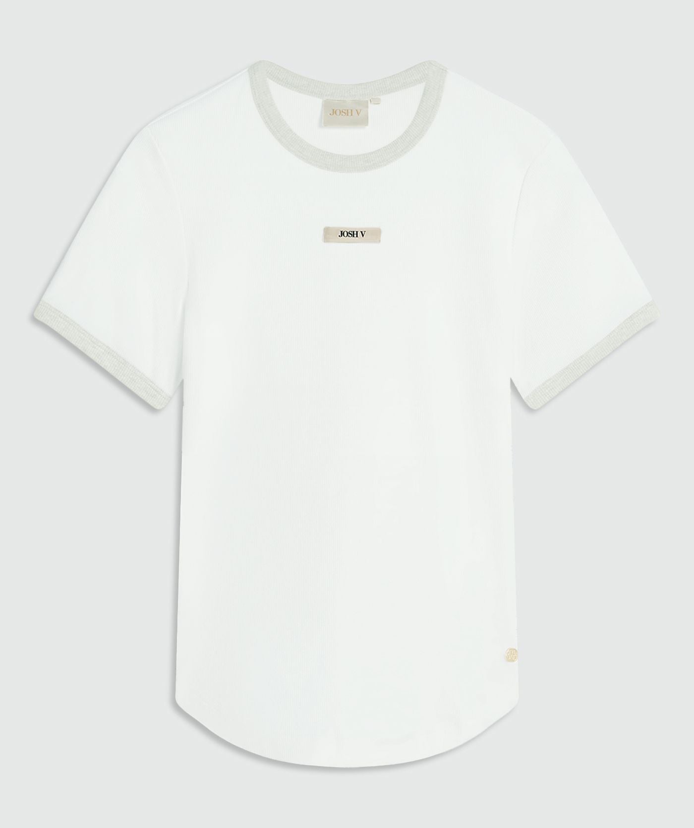CODY slim fit T-shirt met logo - off white