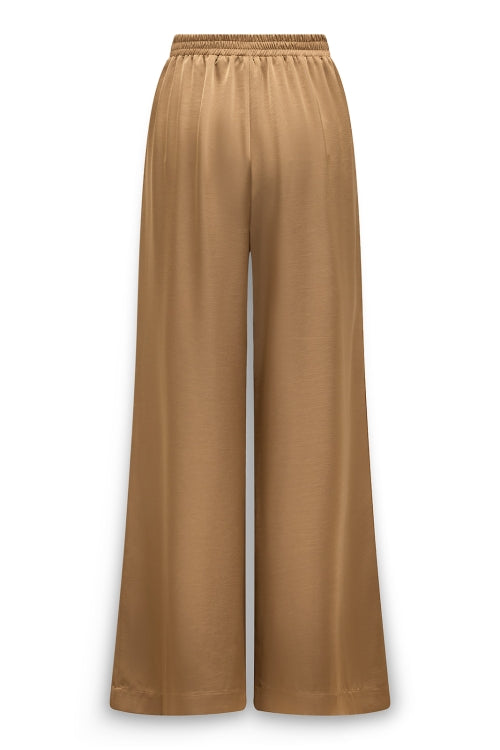 Rumi Satijnen bandplooipantalon
