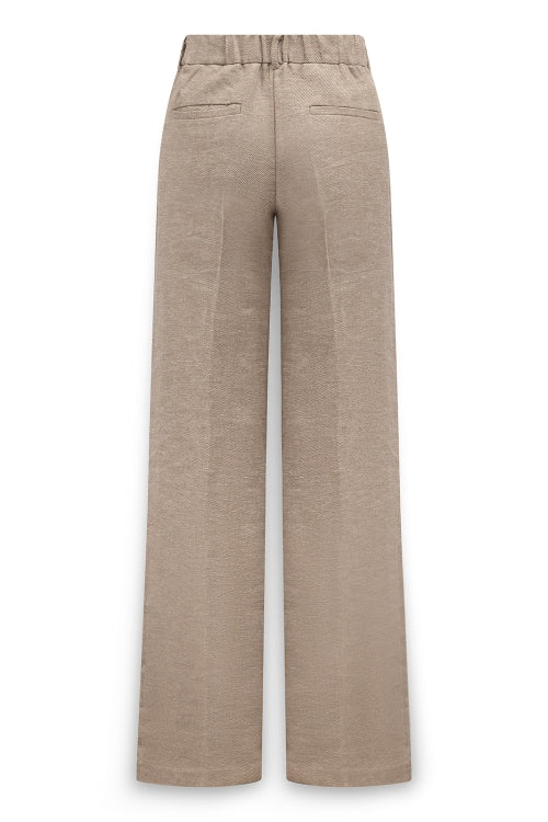 Roxanne Wijde pantalon met gouden glans