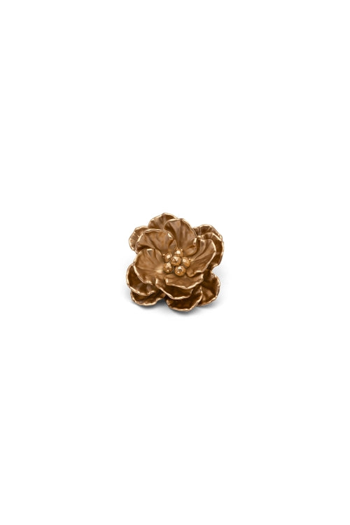 Flower broche goud