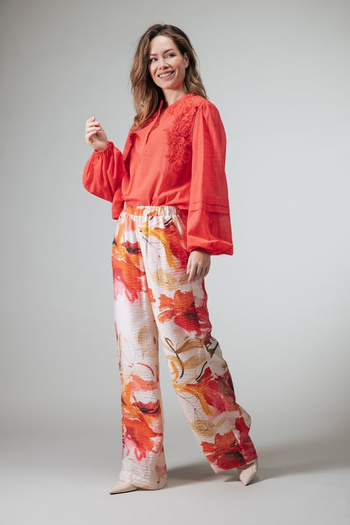 Rob Palazzobroek met botanische print