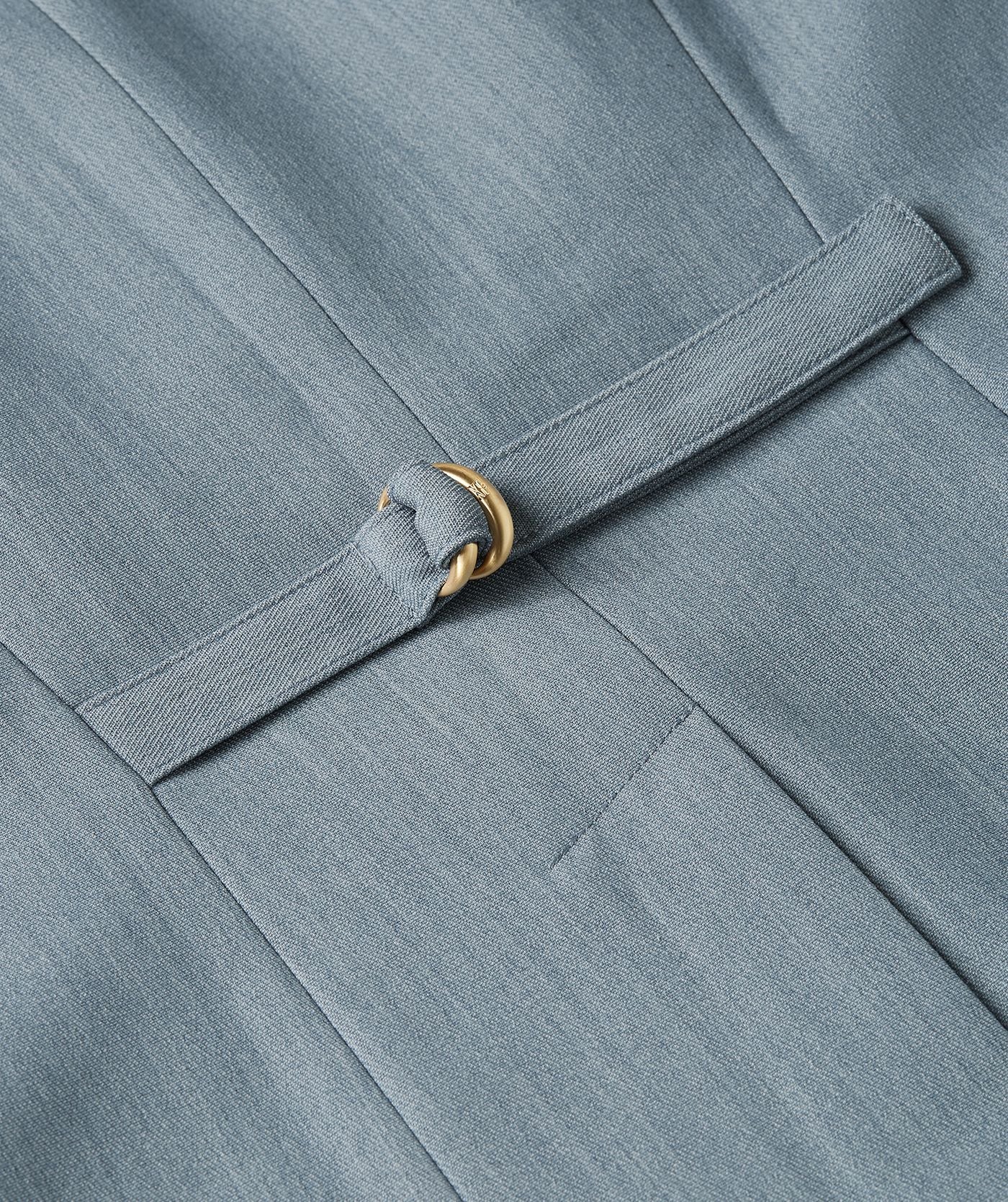 REIGN fitted gilet - sky blue melange