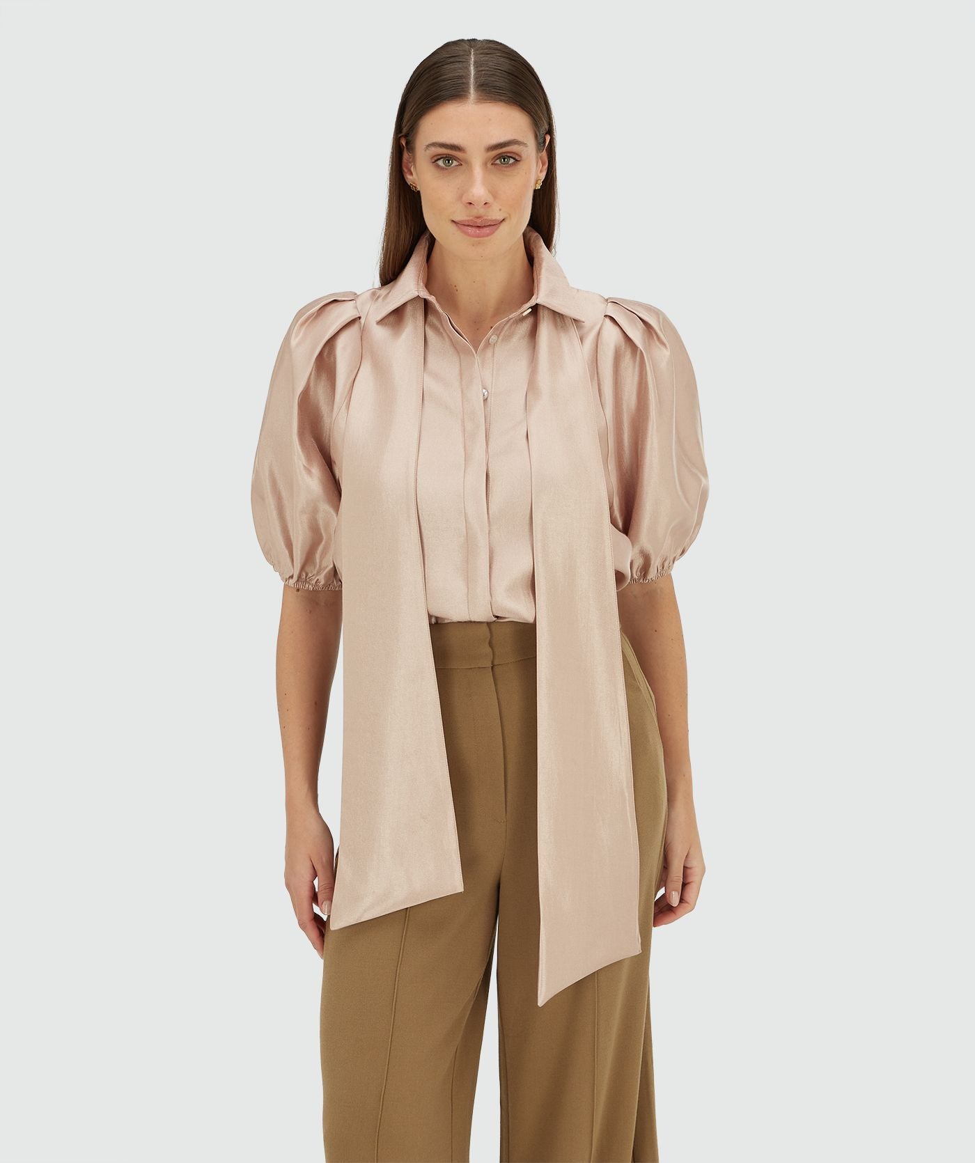 SYLVIANA regular fit blouse - dusty pink