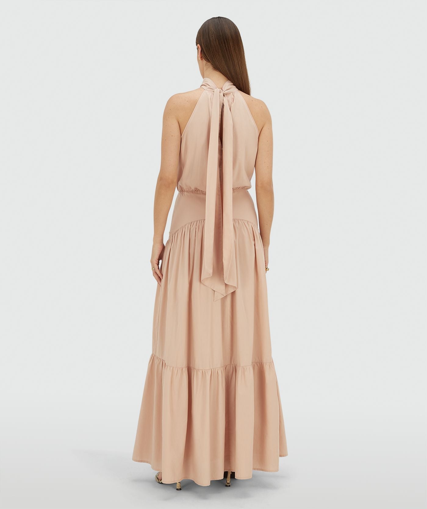 ELARA regular fit maxi jurk - dusty pink