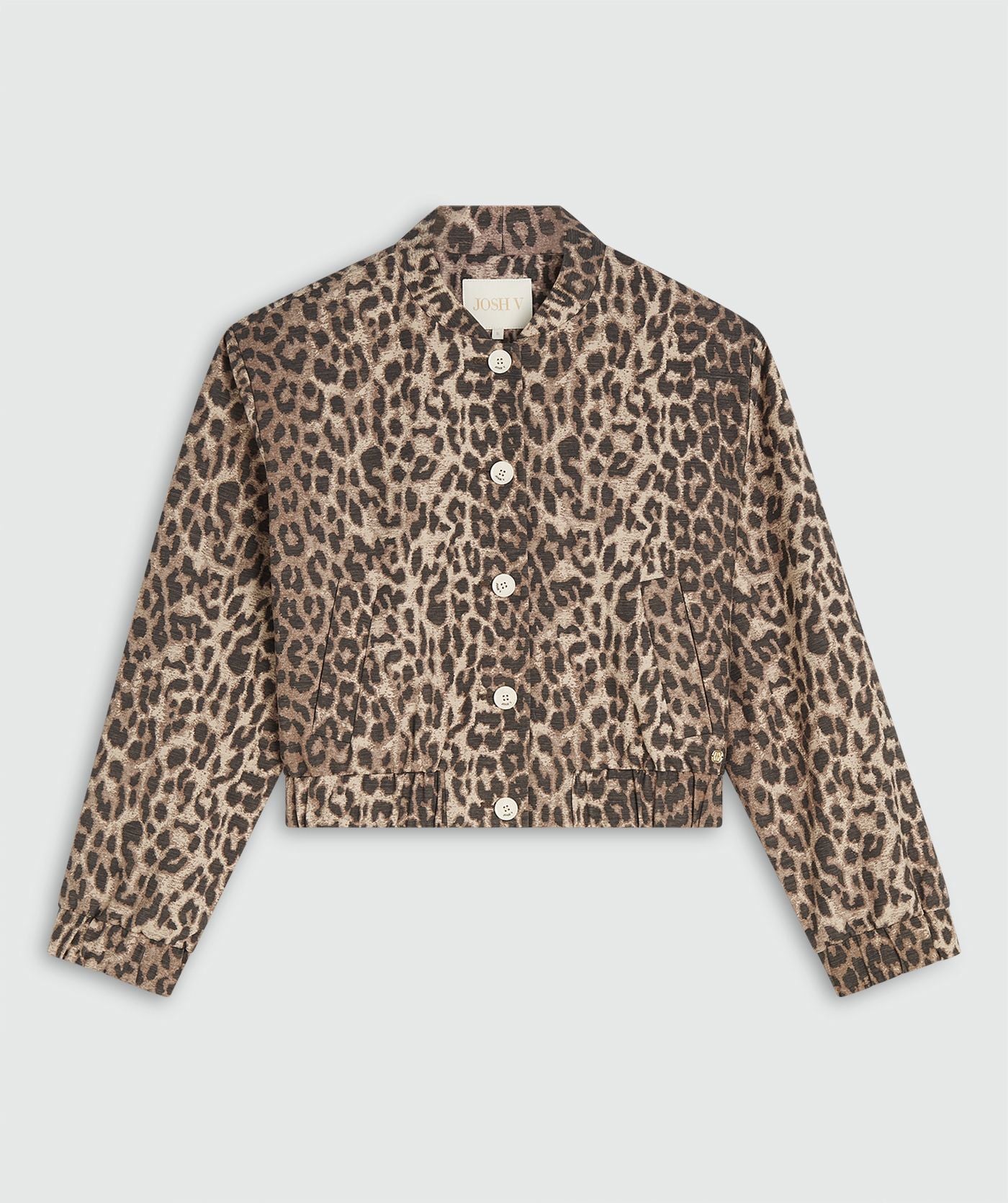 NADINE bomber jacket met leopard print - leopard brown