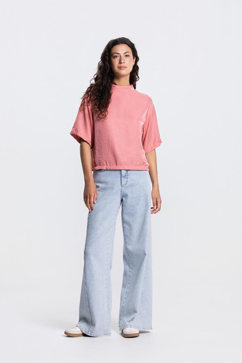 ODILE GLANS TOP IN BLUSH