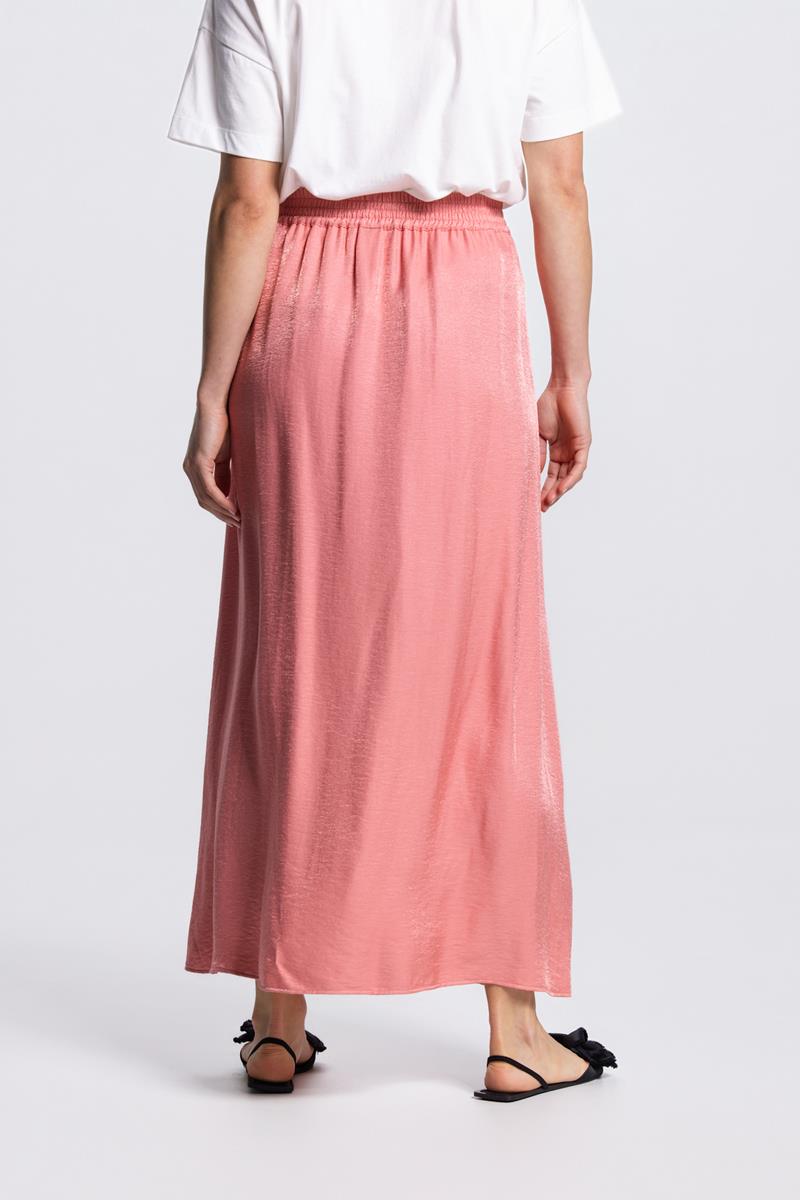 DAHLIA GLANZENDE ROK IN BLUSH