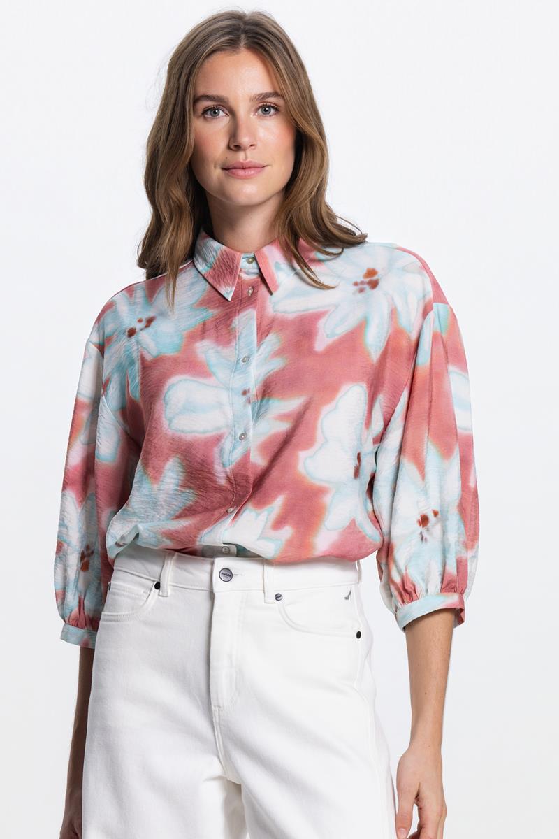 PIP MULTICOLOUR PRINT BLOUSE IN BLUSH