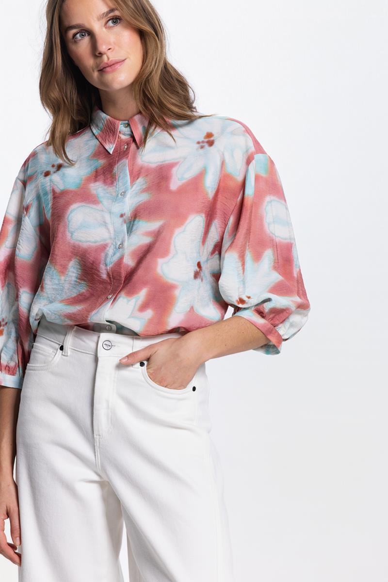 PIP MULTICOLOUR PRINT BLOUSE IN BLUSH