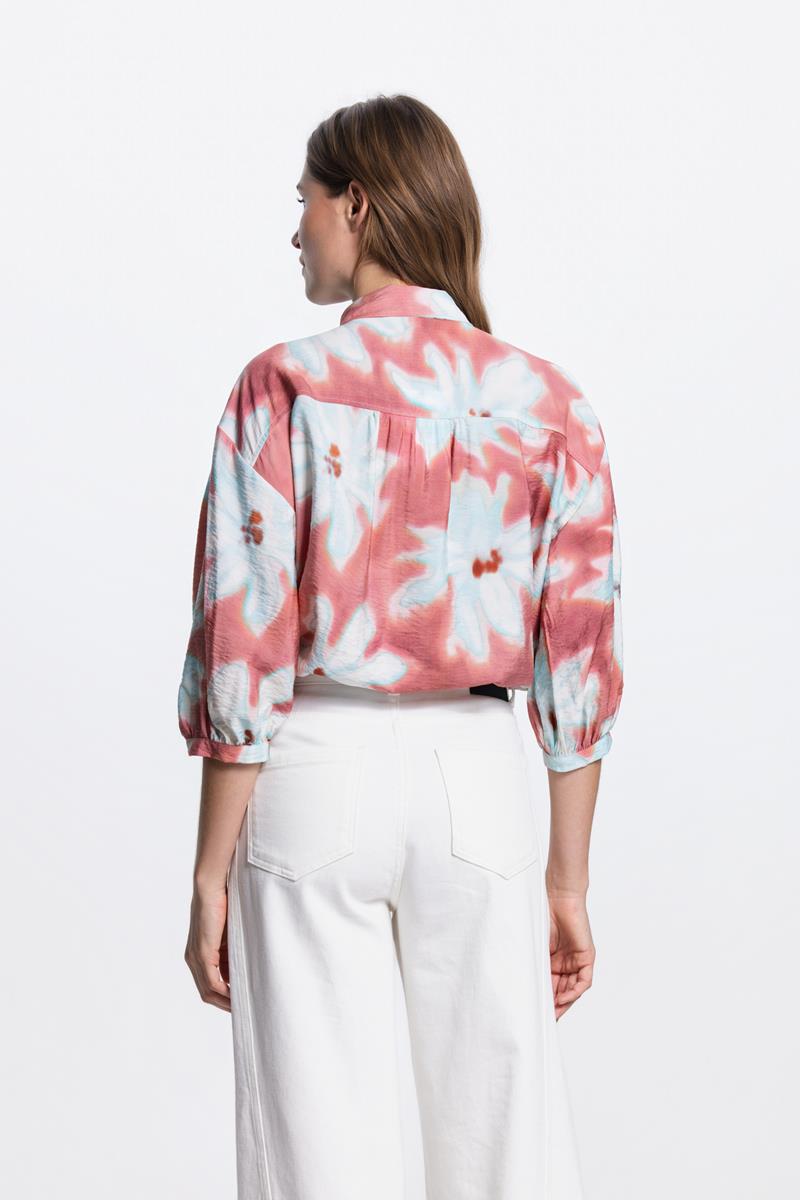 PIP MULTICOLOUR PRINT BLOUSE IN BLUSH