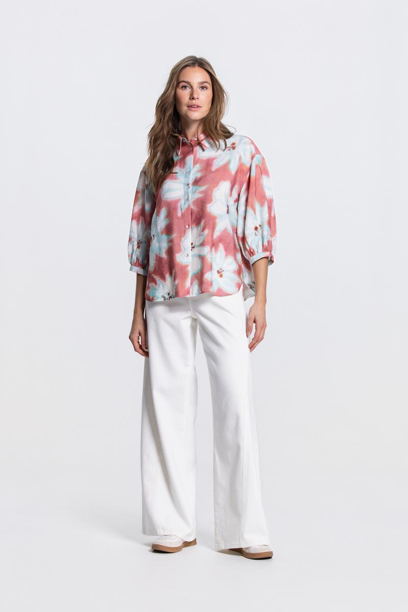 PIP MULTICOLOUR PRINT BLOUSE IN BLUSH