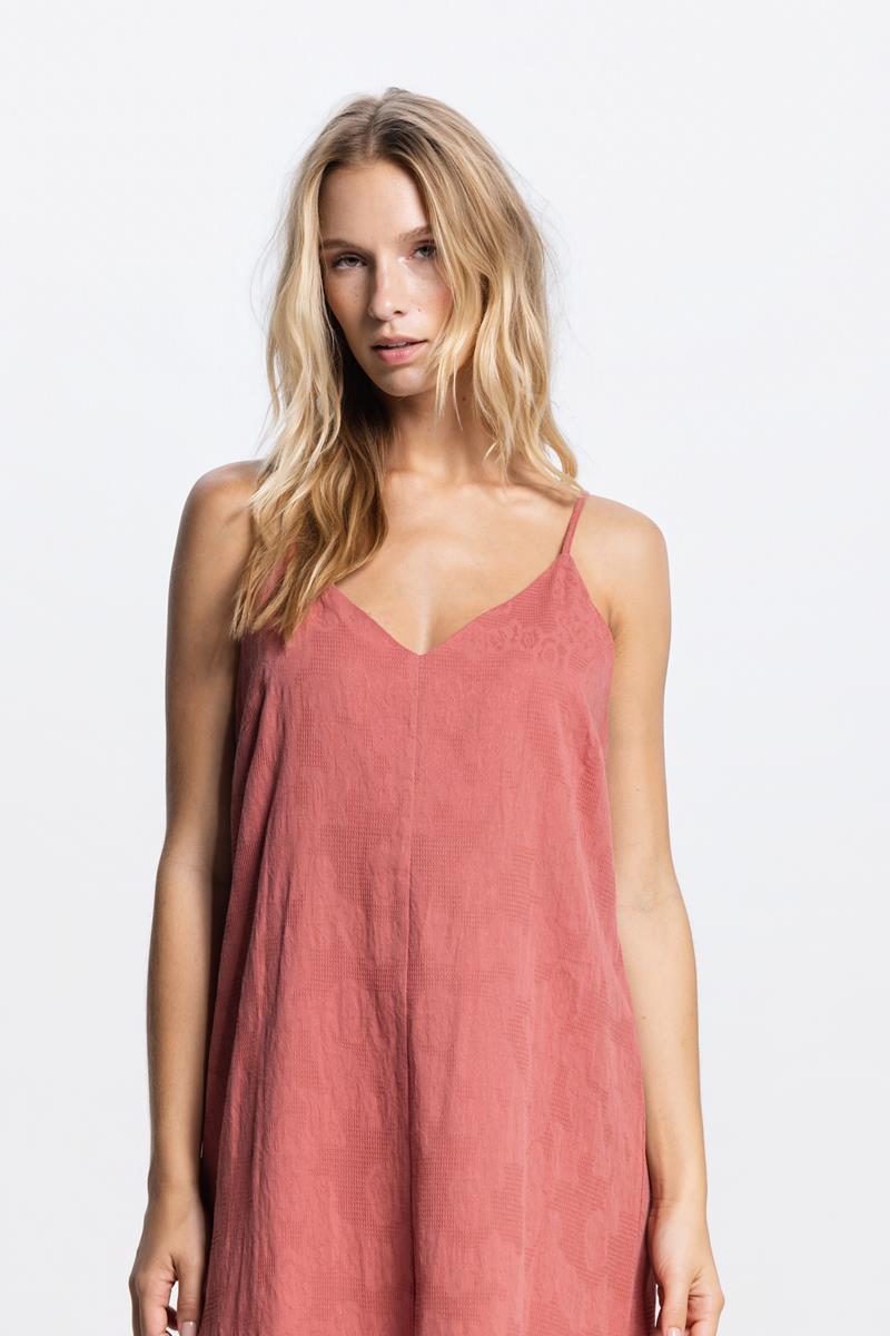 PASCALLE V-HALS MAXI JURK IN BLUSH