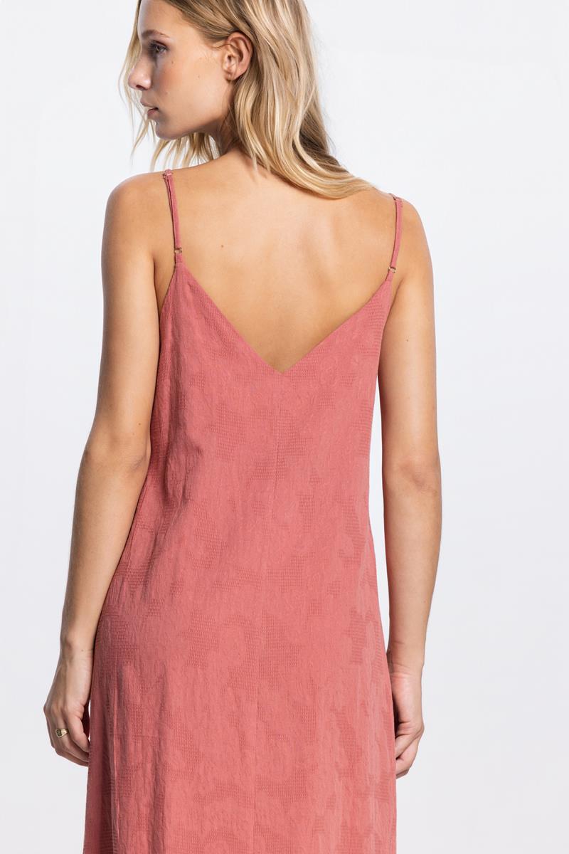PASCALLE V-HALS MAXI JURK IN BLUSH