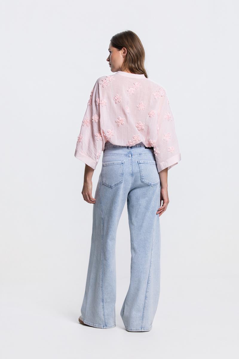 MARNEY KIMONO MODEL BLOUSE IN LICHTROZE