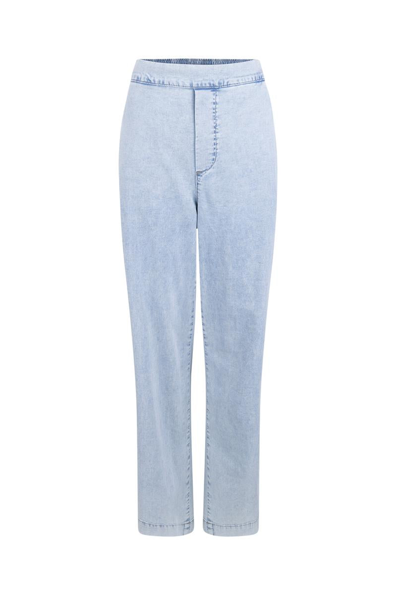 SAAR WIDE LEG BROEK IN LICHTBLAUW