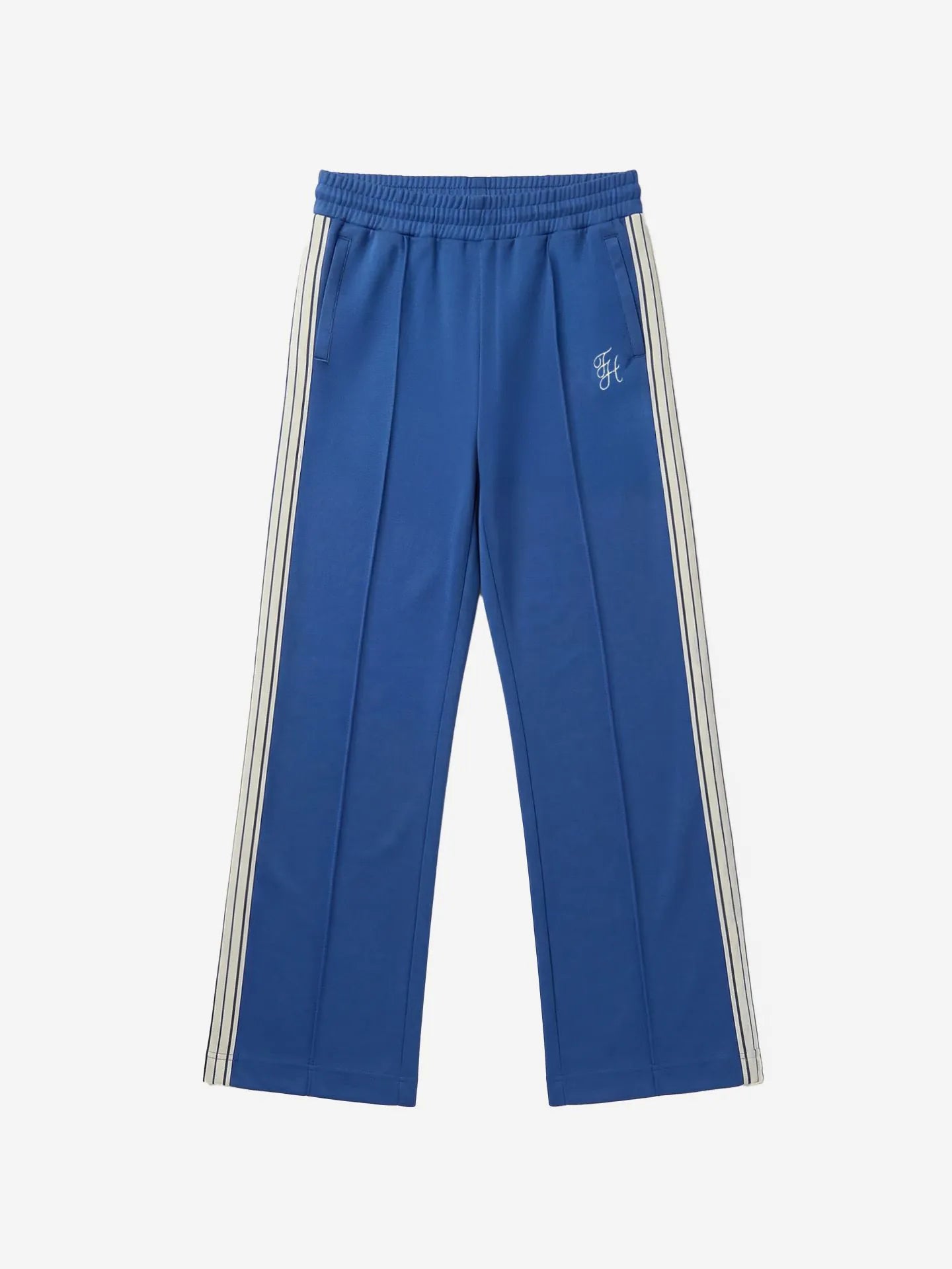Track pants met gestreepte biezen