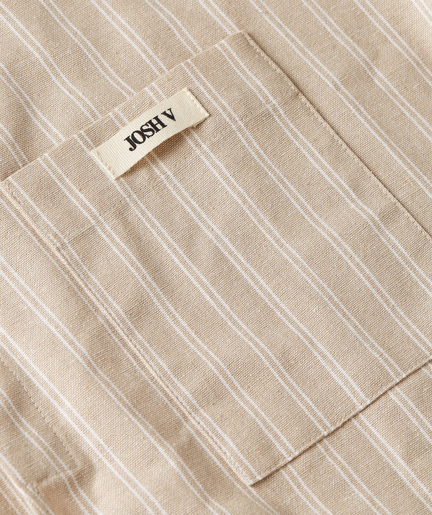 BANKS relaxed cropped blouse met strepen - stone stripe