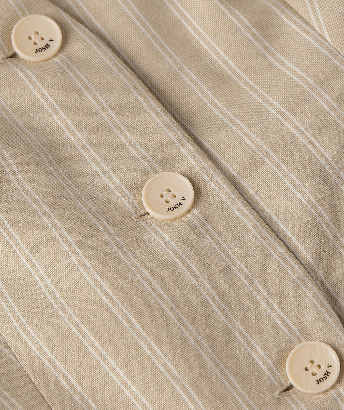 INEZ gilet met strepen - stone stripe