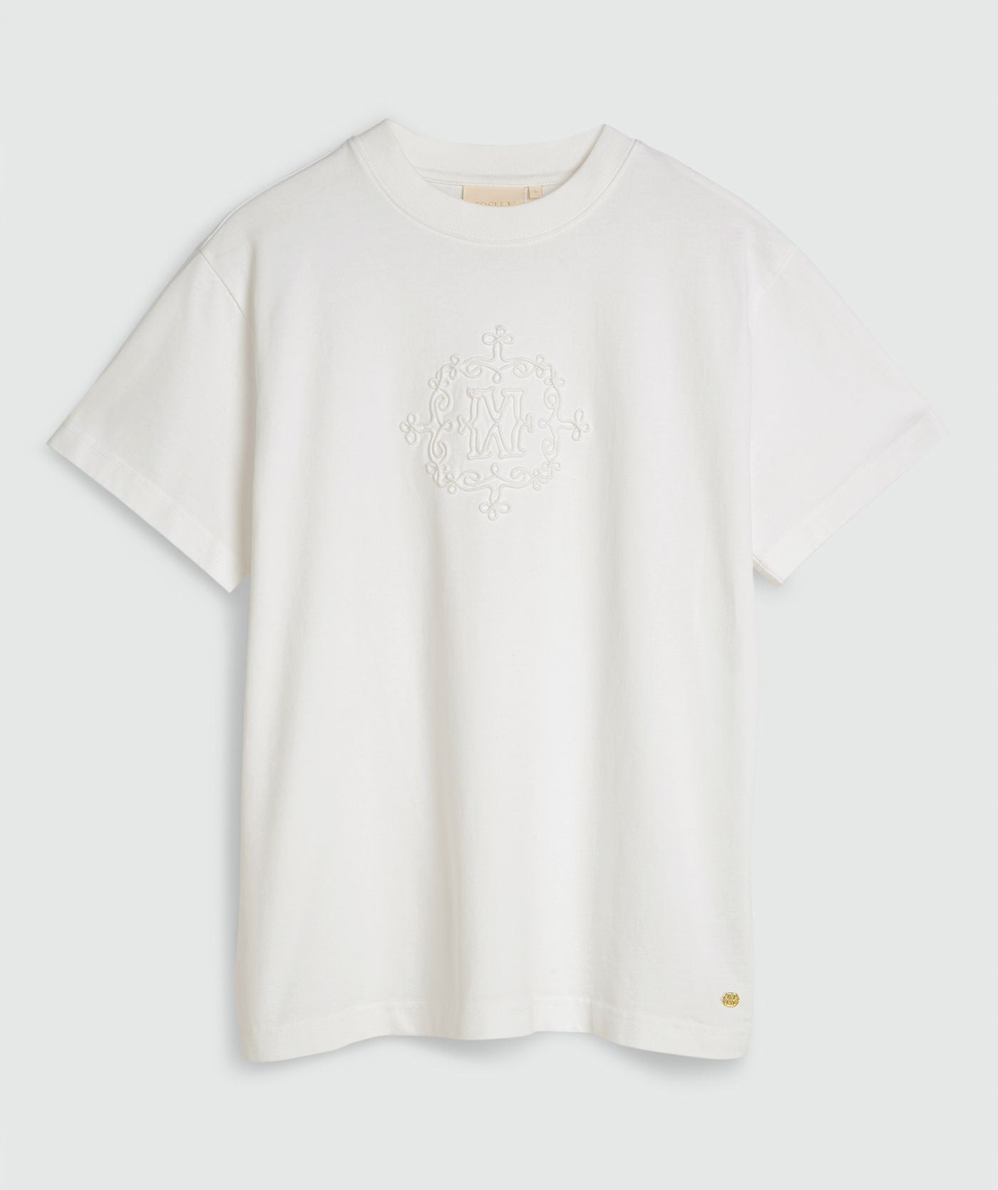 ROXY CURL oversized T-shirt met logo - off white