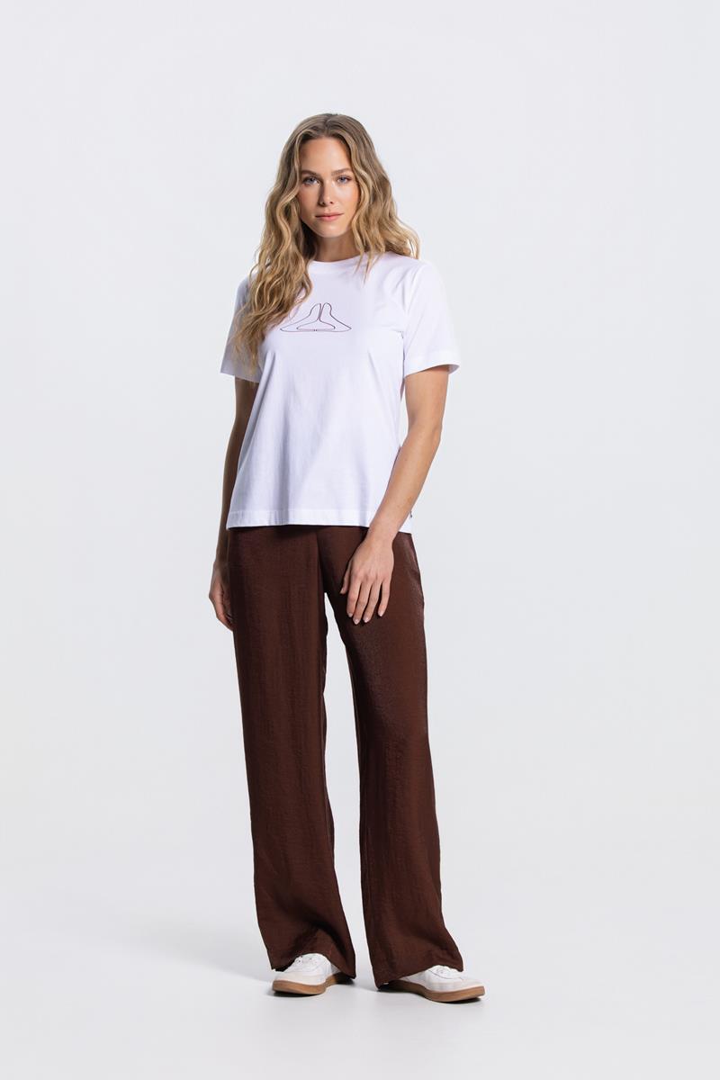 JITTY LOGO T-SHIRT IN WIT