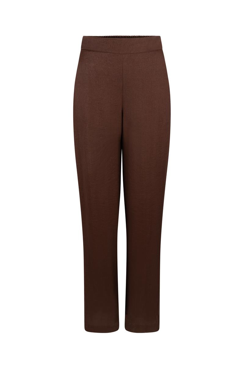 PIPPA WIDE LEG PANTALON IN BRUIN